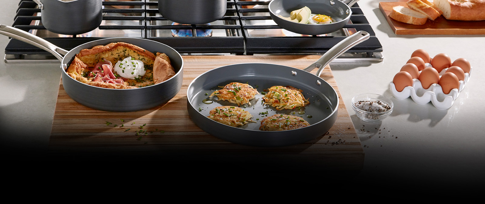  Select by Calphalon™ Oil-Infused Ceramic Nonstick 8-Piece Cookware  Set PFOA/PTFE Free: Home & Kitchen